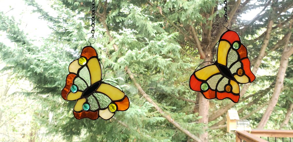 small butterflies - suncatchers