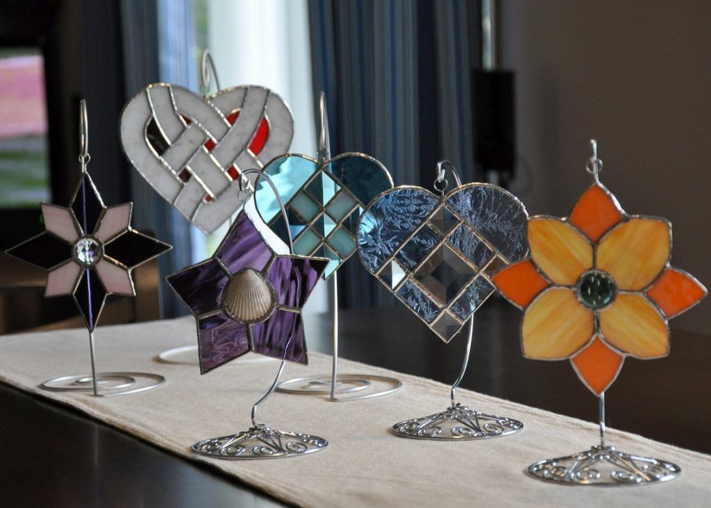 a variety of suncatchers