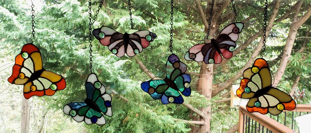 small butterflies - suncatchers